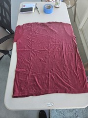 Santa monica maroon t shirt size 2xl. pre-owned B3