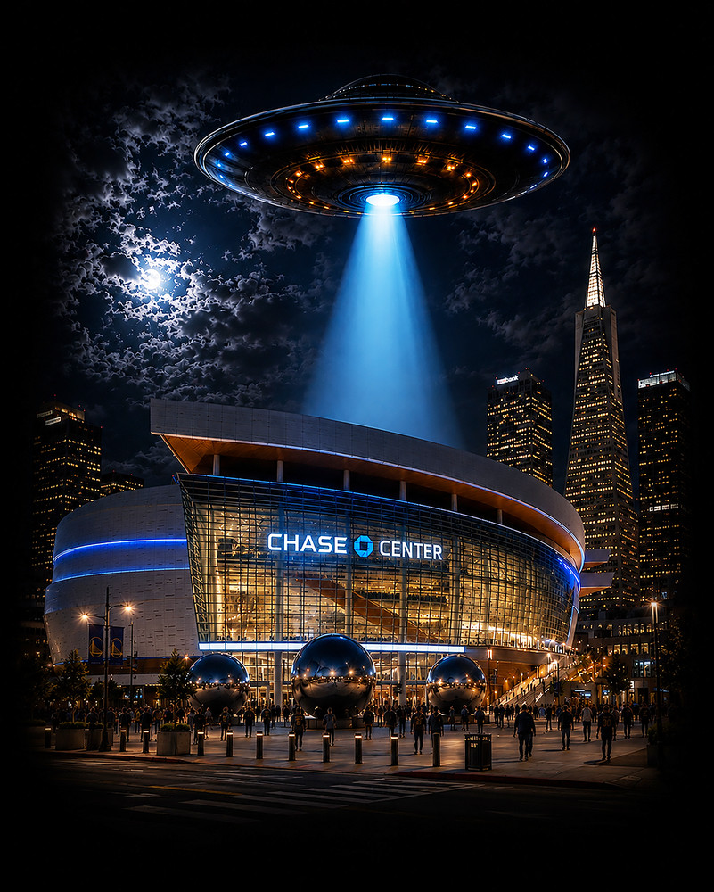 Golden State Warriors Chase Center UFO Tee | Origins Series