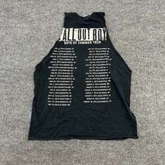 Fall Out Boy Tank Top Mens Size M Black Boys of Zummer Tour 2015 Graphic Muscle