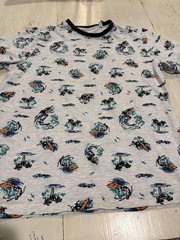 Free Planet Shirt Mens XL Surfer Graphic All Over Print Organic Cotton Beach