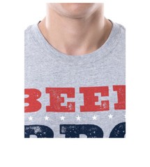 Way To Celebrate Men’s Gray Americana Graphic Beer BBQ United Muscle Tank Top