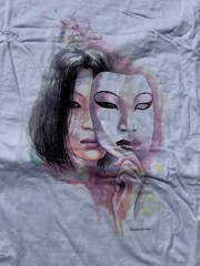 Graphitti comics kabuki t shirt vintage 2004 new XL Y2K Anime