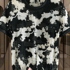 Men’s Textured Contrast Print T-Shirt Slim Fit Short Sleeve Streetwear Top