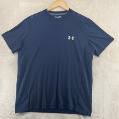 Under Armour Heatgear Men’s Size M Solid Blue Loose Fit S/S Crew-Neck T-Shirt