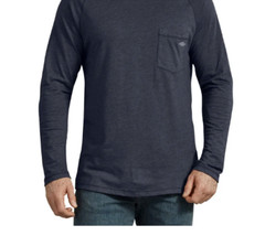 DICKIES Cooling Shirt Mens 3XL XXXL Blue Work Outdoor Long Sleeve Pocket Tee NWT