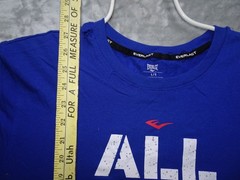 Everlast “All I Do Is Win” Men’s T-Shirt Blue Red White Graphic Large Boxing