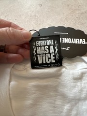 Evil Vice Members Only Men’s Xl White Tee. Red Tag Limited Edition
