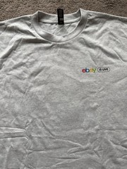 eBay Live Super Bowl LX San Francisco Gray Logo T-Shirt Adult Large – New