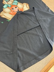 Vtg Hanes Halloween Teddy Bear Pumpkin Tee shirt Single Stitch Puff Print L USA