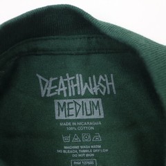 Deathwish Revenge T-Shirt Mens Medium Forest Green Skull Graphic Skate NEW