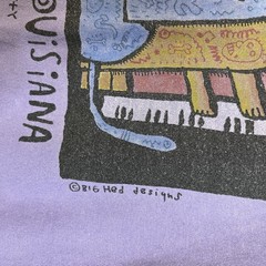 Jazz Cats Shirt Adult Lg Light Purple New Orleans Jazz Festival 2013