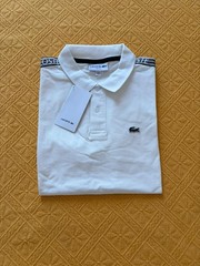 Lacoste White Polo T-Shirt Mens Size S