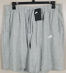 NIKE SWOOSH OUTFIT SHIRT + SHORTS SET GYM WORKOUT BLACK GREY NEW (SIZE XL)