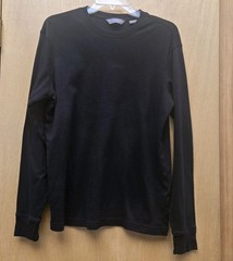 Daniel Cremieux Signature Collection Brushed Cotton Long Sleeve Crewneck Shirt S
