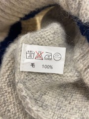 Other Brands QUEENHUNTER Knit Sweater (Thick) Large Wool Gray Solid Color