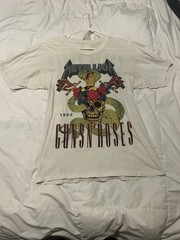 1992 Metallica Guns N Roses Vintage Tour Band Rock Tee Shirt 90s 1990s