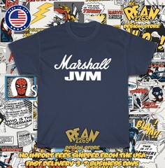 New Tee Shirt Marshall Amplifiers JVM Series Logo Men’s T-Shirt American T-Shirt