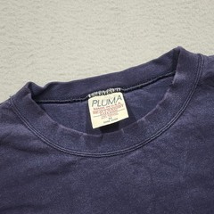 Vintage Pluma Shirt Mens MED blue Heavyweight 100% Cotton Short Sleeve Tee Blank