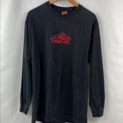 Hot Leather Sturgis 2005 Black with Red Embroidered Biker T-Shirt Size L