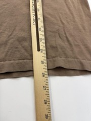 Vintage BVD Shirt Mens Medium Brown Military Undershirt Tee Single Stitch