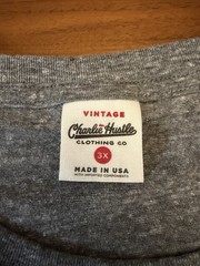 Kansas Jayhawks Vintage Charlie Hustle T-Shirt Mens 3XL Made in USA Rayon Heart