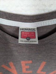 Homage Cleveland Is The City T-Shirt Men XL Brown Graphic Tee Made in USA