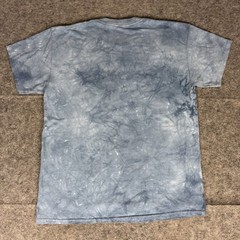 The Mountain Winter Snow Wolves T Shirt Size L* Baby Blue Graphic Tie Dye Nature