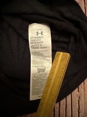 Mens Under Armour Heat Gear Black Grey Sleeveless Compression Size Small
