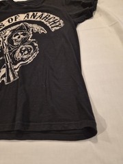 Official Sons Of Anarchy Reaper Back Patch Biker T-Shirt Size Medium B668