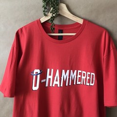 O-Hammered Baseball Shirt ~ 2XL ~Logan O’Hoppe Home Run MLB Fan Art ~ O-Hoppe