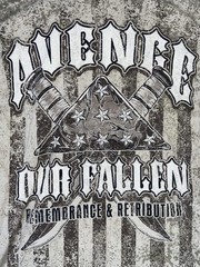 7.62 Design Avenge The Fallen AOP T-shirt Patriots Men of Arms Eagle XLARGE Rare