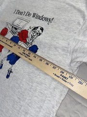 Vintage Microsoft Tee Bill Gates Windows PC Hanes Single Stitch Men’s Small 90s