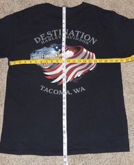 2013 Harley-Davidson Motorcycles Flame Hog Destination Tacoma WA T-Shirt Large