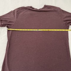 Public Rec Go-To Tee V-Neck XL Maroon Heather Pima Cotton Tencel Stretch