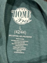 Home Free T Shirt Mens Large Teal Texas Established 1845 Sunset Graphic Cotton