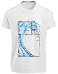 Fibonacci Spiral T-SHIRT Golden Geometry Ratio DaVinci Code God Tool Maths TEE