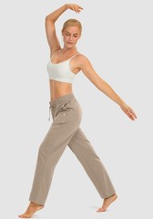 Women’s Cotton Sweatpants Yoga Lounge Casual Pants Open Bottom Sweat Pants fo…