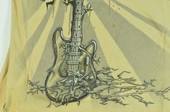 Guitar Tree Y2K Skull Large Rock Metal Band Style Shirt Guitarist AOP Graphic