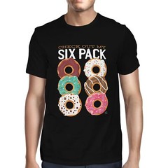 1Tee Mens Check Out My Six Pack Donut Lover T-Shirt