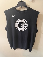 NIKE TEE SHIR (SLEEVELESS) FOR MEN. ( BLACK / WHITE ) SIZE – XXL. L.A.CLIPPERS.