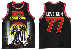 KISSmas Love Gun 77 Basketball Jersey All sizes 1F2840