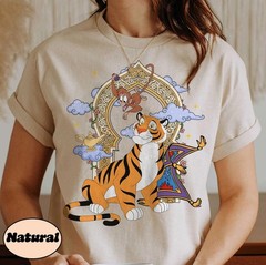 Retro Aladdin Friends Shirt, Rajah Tiger and Abu Monkey Tee