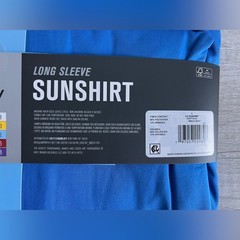 Hurley Men’s Blue Long Sleeve UPF 50 Sun Protection Shirt Size Large
