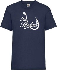 Fishing I’m Hooked Funny Humour Novelty T Shirt Various Colours And Sizes