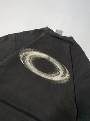 Rare Vintage Faded Oakley Software Vortex Swirl Black T-Shirt