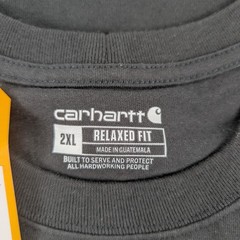 Carhartt TK3296 Relaxed Fit Heavyweight Pocket T-Shirt Mens 2XL Charcoal NWT