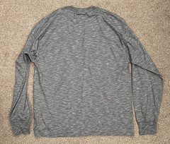 Hanes Ultimate X-Temp Mens Grey Top Size Large
