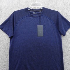 VRST Circuit Seamless Tank Small Blue Mens Space Dye Activewear Performance NWT