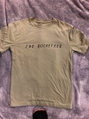 New The Rocketeer T Shirt Sz Med Olive Green Retro Movie Logo *Read Discription