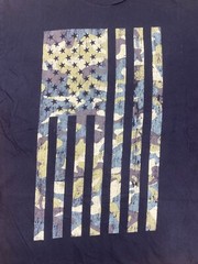 5.11 Tactical Men’s L Graphic American Flag Patriotic USA Green T Shirt #7404